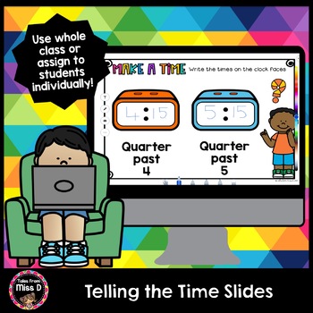 Preview of Telling the Time Slides - Distance Learning