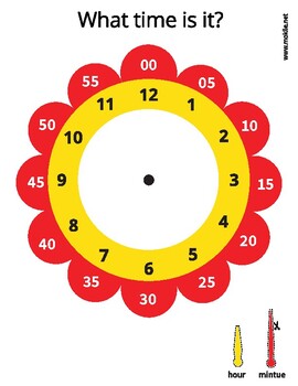 Preview of Telling the time, Printable Clock,Learning printable,Activity Homeschool Game