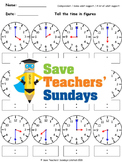 Telling the Time Lesson Plans, Worksheets and More - CCSS 