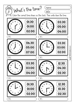 telling the time worksheets for esl english beginners tpt