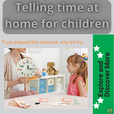 Telling time at home for children.