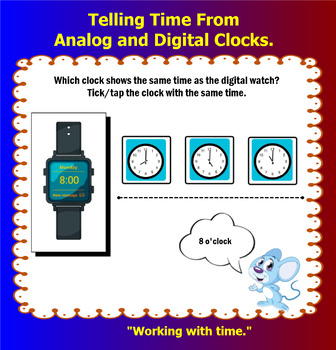 Preview of Telling time from analog and digital clocks.