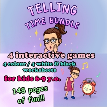 Preview of Telling time games and worksheet BUNDLE | end of the year activities esl english