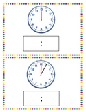 Telling time task cards
