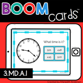 Telling time the Minute - Digital Boom Cards Activity 3.MD.A.1