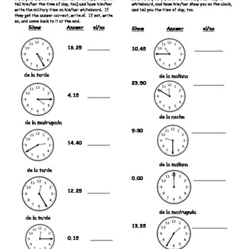 24 Hour Clock Worksheets Teaching Resources Teachers Pay Teachers