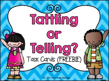 Preview of Telling vs. Tattling Sorting Cards