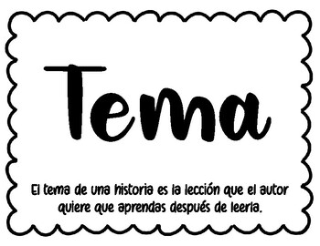 Tema y Idea Central Pósteres by Jessica Campbell | TPT