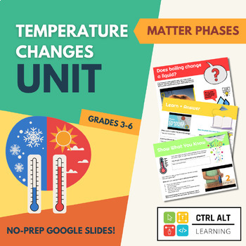 Preview of Temperature Changes + Matter HyperDoc - Grade 4 BC Science