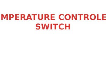 Preview of Temperature Controll Switch Project