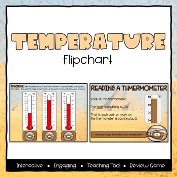 Preview of Temperature ActivInspire Flipchart - Third Grade