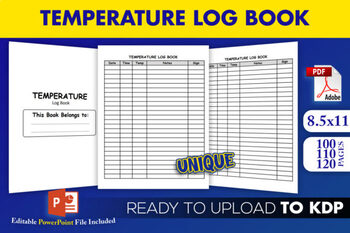 Preview of Temperature Logbook Tracker - KDP Interior Template