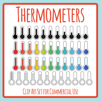 Thermometer Clip Art - 400 Thermometers by Barb Beale