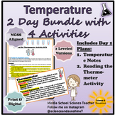 Temperature Unit Notes & Activities 2 Days Worth, 4 Materials