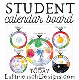 Calendar Board, Student Calendar Work Trackers