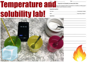 Preview of Temperature and Solubility Lab 