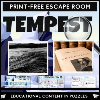 Preview of Tempest Shakespeare Escape Room