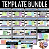 Template Bundle Foldables, Flipbook, Task Cards, Puzzles, Games