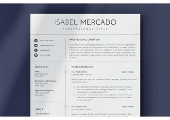 Preview of Modern and Professional Resume Template Bundle for Teachers