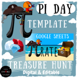 Template Pi Day Activity Pirate Day Treasure Hunt EDITABLE