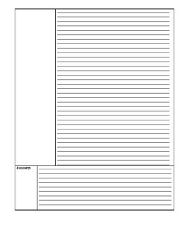 column template two notes subject