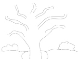 Template for Apple Tree or Fall Tree Illustration