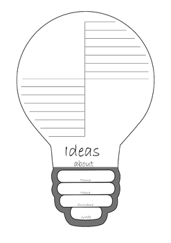 Template for Bulletin Board and Interactive Notebook: Idea Generation