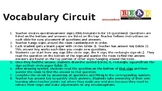 Vocabulary Circuit Activity 10 questions