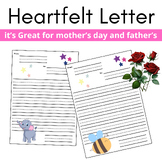 Template for a Heartfelt Letter | Mother's Day and Father's