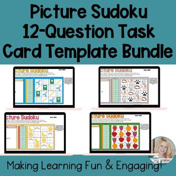 Templates - Self-Checking Digital Resource Task Card - Picture Sudoku ...