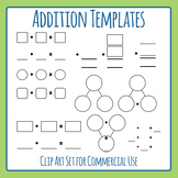 Templates for Addition Math Blank Plus Sums / Equation Num