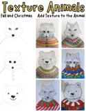 Templates for Animals: add Texture (Christmas and Fall) (L