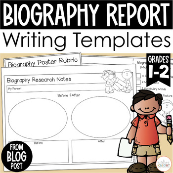 Preview of Biography Reports (Writing Templates for Grades 1-3)