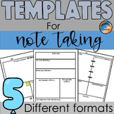 Templates for Note Taking or Annotating