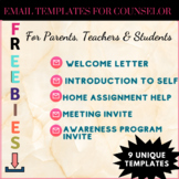 Templates for School Counselors- Email Templates