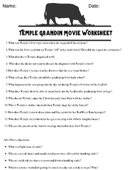 movie review temple grandin worksheet