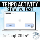 Tempo Activity Slow or Fast Music Theory Activity for Goog