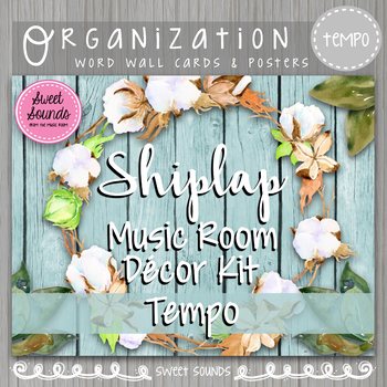 Preview of Tempo Posters - Music Decor - Shiplap