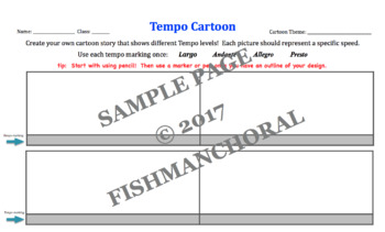 Preview of Tempo Cartoon Template