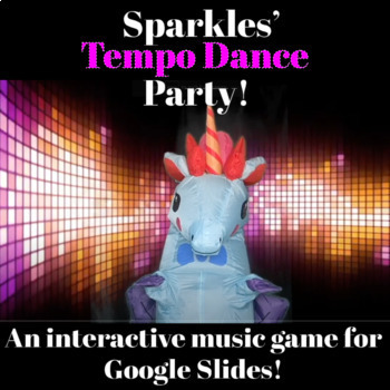 Preview of Tempo Dance Party Interactive Digital Music Game for Google Slides