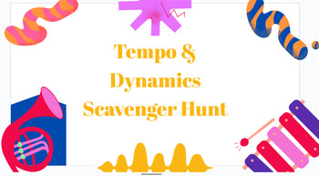 Preview of Tempo & Dynamics Scavenger Hunt