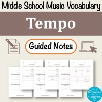 Preview of Tempo Guided Notes