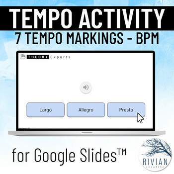 Preview of Tempo Markings and BPM Music Theory Activity for Google Slides