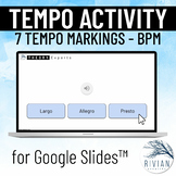 Tempo Markings and BPM Music Theory Activity for Google Slides