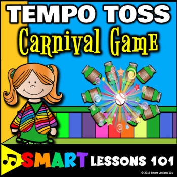 Preview of Tempo Music Game: Tempo Toss Carnival Music Game: Tempo Activities Tempo Terms