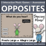 Tempo Presto Largo or Allegro Largo Interactive Music Game