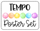 Tempo Poster Set - Watercolor Rainbow
