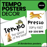 Tempo Posters / Minimalist Music Class Decor - Decoration 