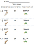 Tempo Quiz - Fast or Slow