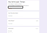 Tempo Test - google Forms